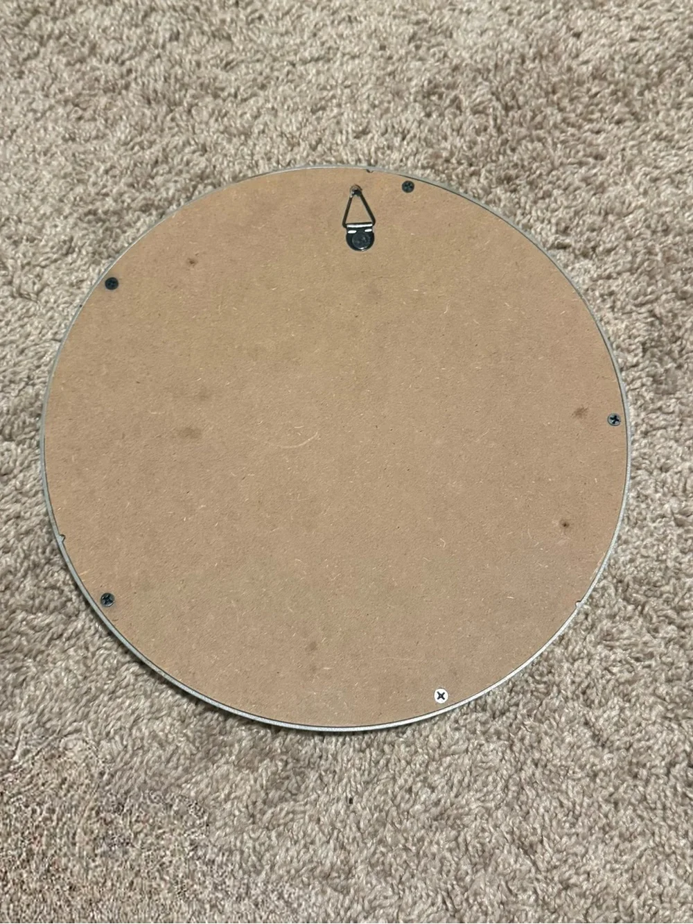 Round Decorative Wall Mirror with Petal Frame